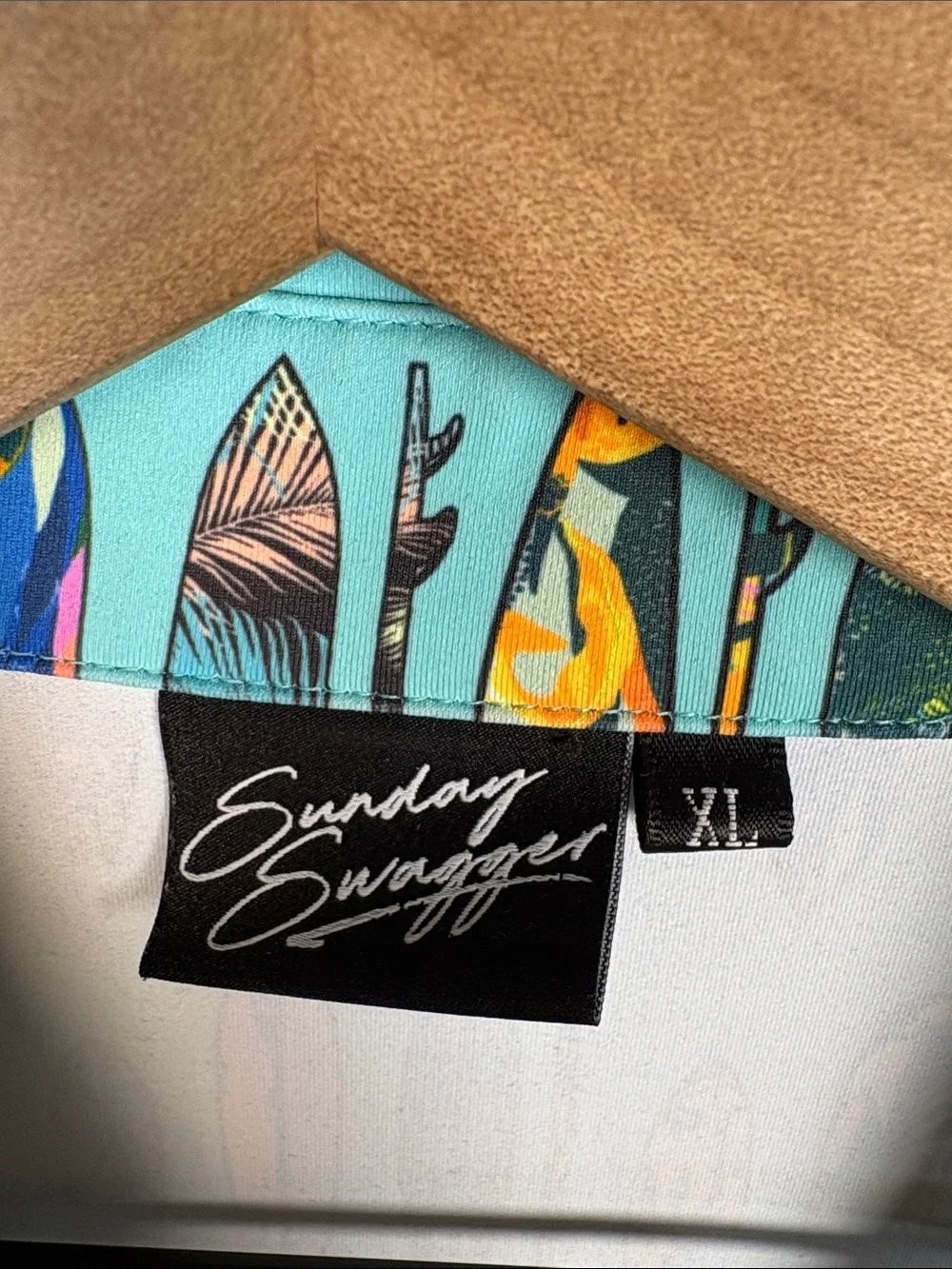 SUNDAY SWAGGER Men's Golf Polo Hang Ten Pullover Short Sleeve Shirt size XL